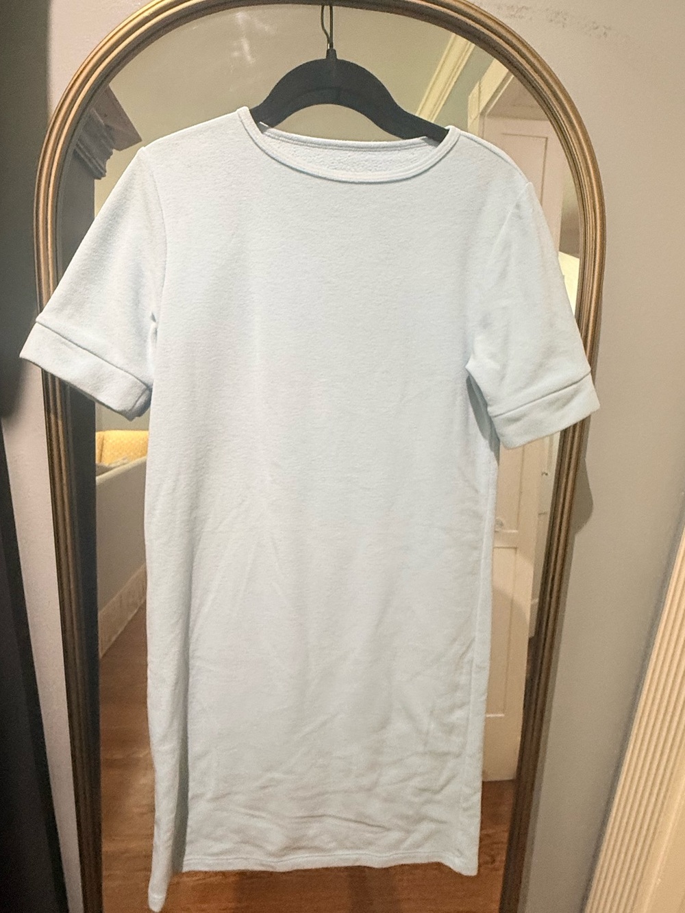 Dudley Stephens Pale Blue Short Sleeve Crew Tee Dress